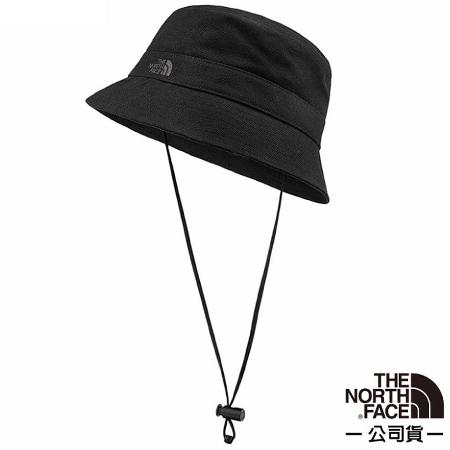 【美國 The North Face】中性款 抗UV遮陽棉質登山健行圓盤帽/3VWX-JK3 黑 N✿30E010